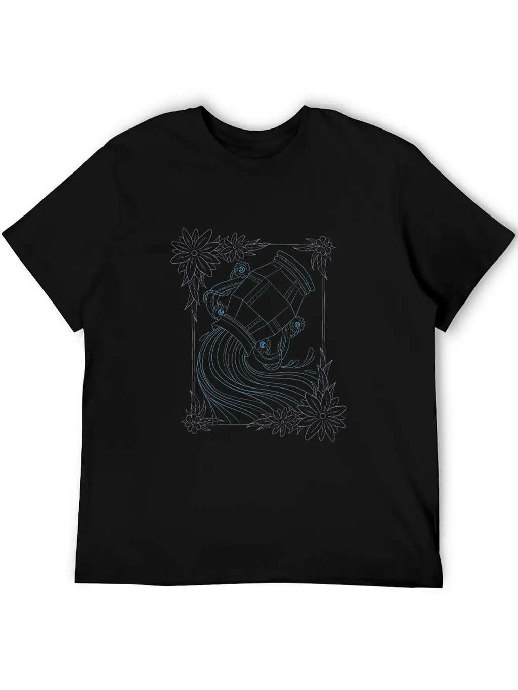 Aquarius Steampunk Innovation Breathable Graphic T-Shirt – Perfect For Casual Days