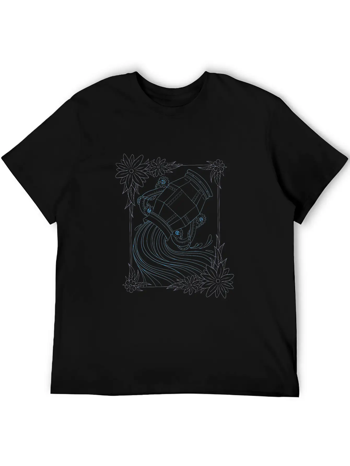 Aquarius Steampunk Innovation Breathable Graphic T-Shirt – Perfect For Casual Days