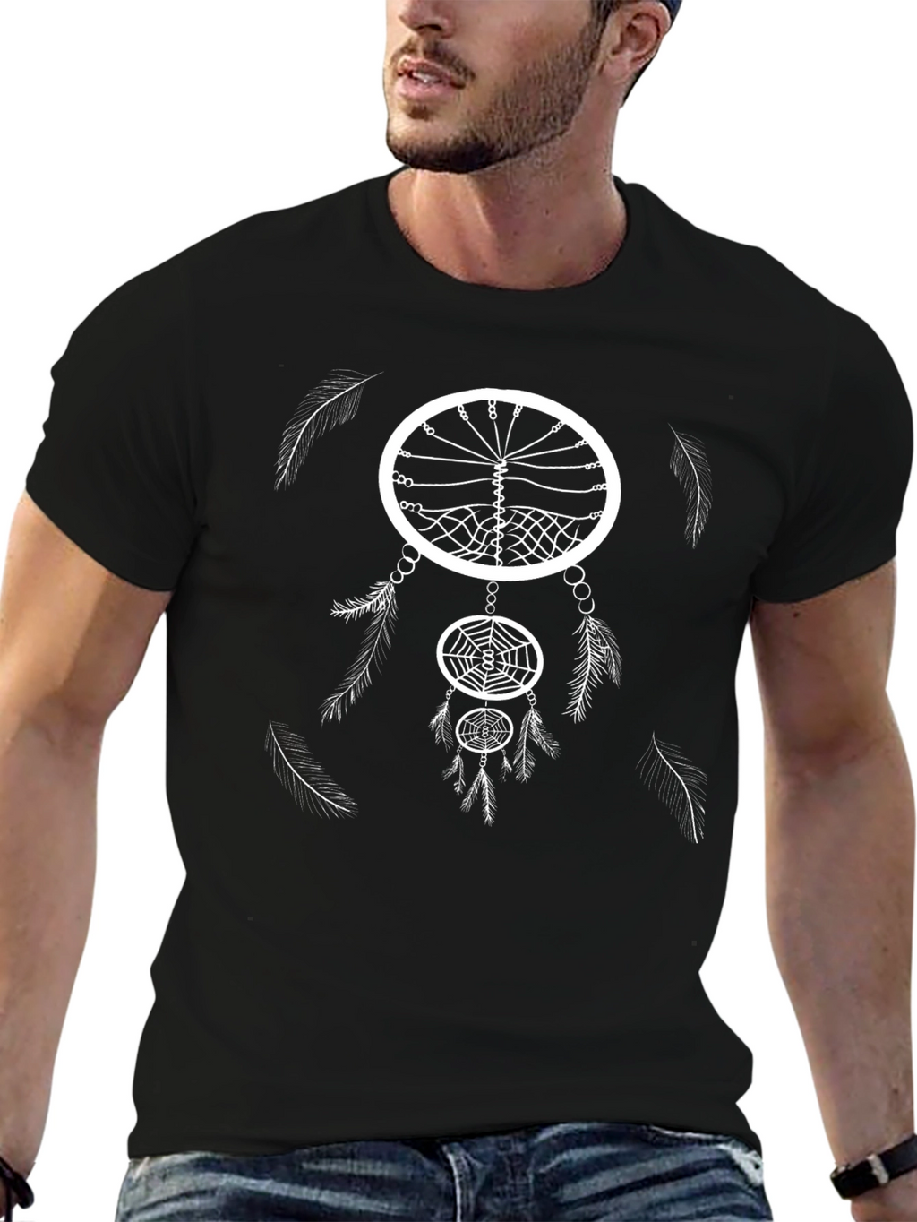 Dreamcatcher Graphic Print Mens T-Shirt