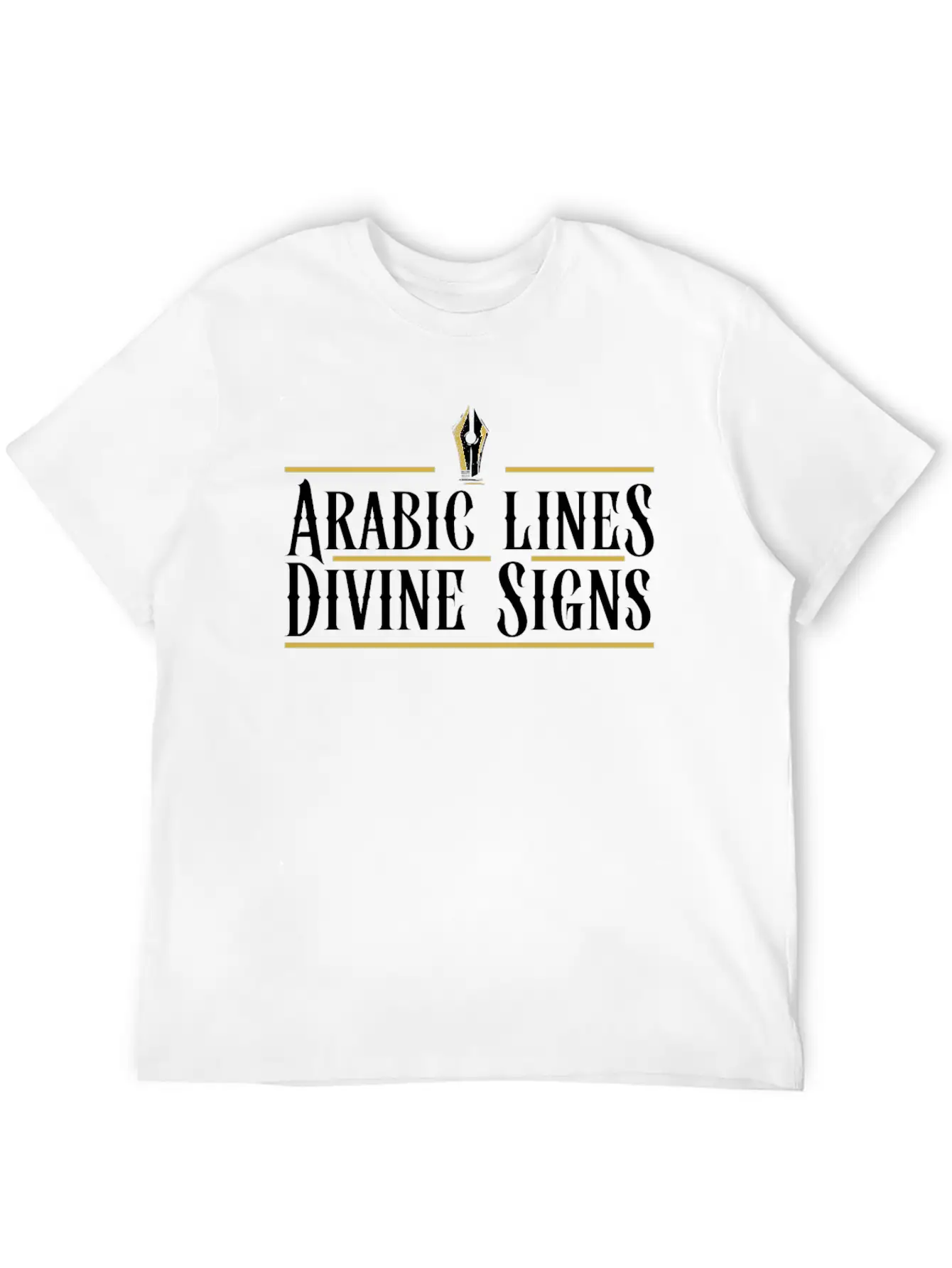 Arabic Calligraphy Calligraphic Writing Lettering Unisex Casual T-Shirt – Clean Design For Daily Comfort