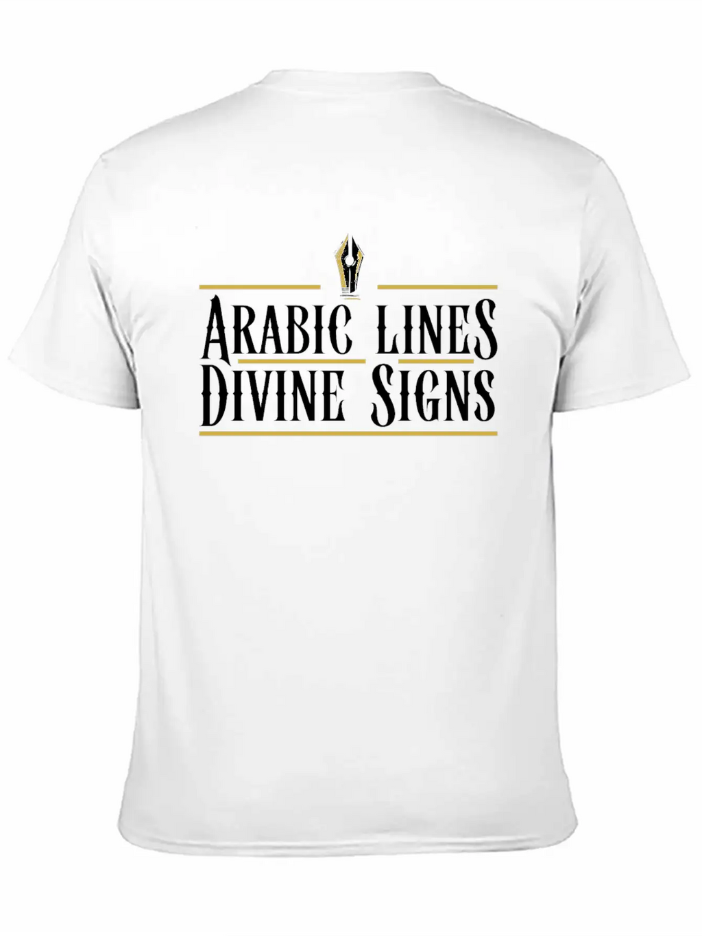 Arabic Calligraphy Calligraphic Writing Lettering Unisex Casual T-Shirt – Clean Design For Daily Comfort