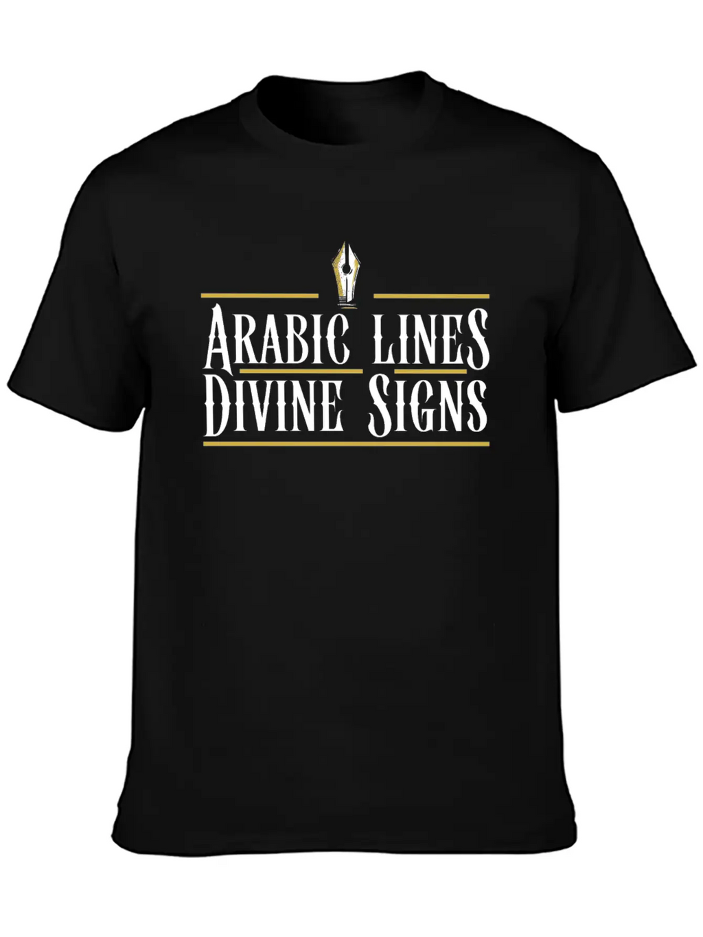 Arabic Calligraphy Calligraphic Writing Lettering Unisex Casual T-Shirt – Clean Design For Daily Comfort