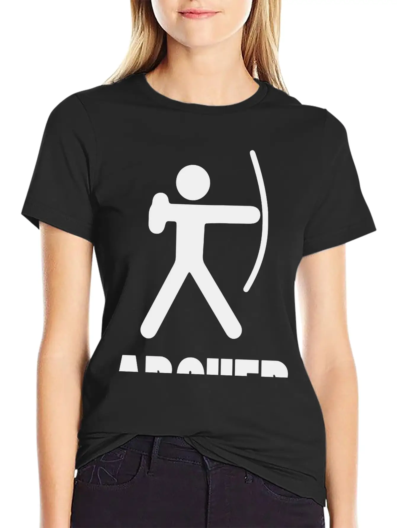 ARCHER (Archery Stickman/Stickfigure) Unisex Casual T-Shirt – Clean Design For Daily Comfort