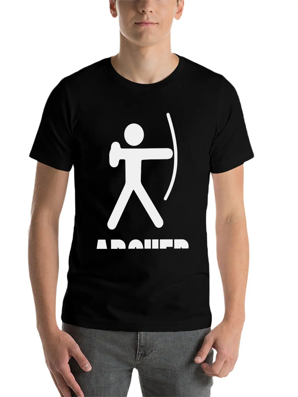 ARCHER (Archery Stickman/Stickfigure) Unisex Casual T-Shirt – Clean Design For Daily Comfort