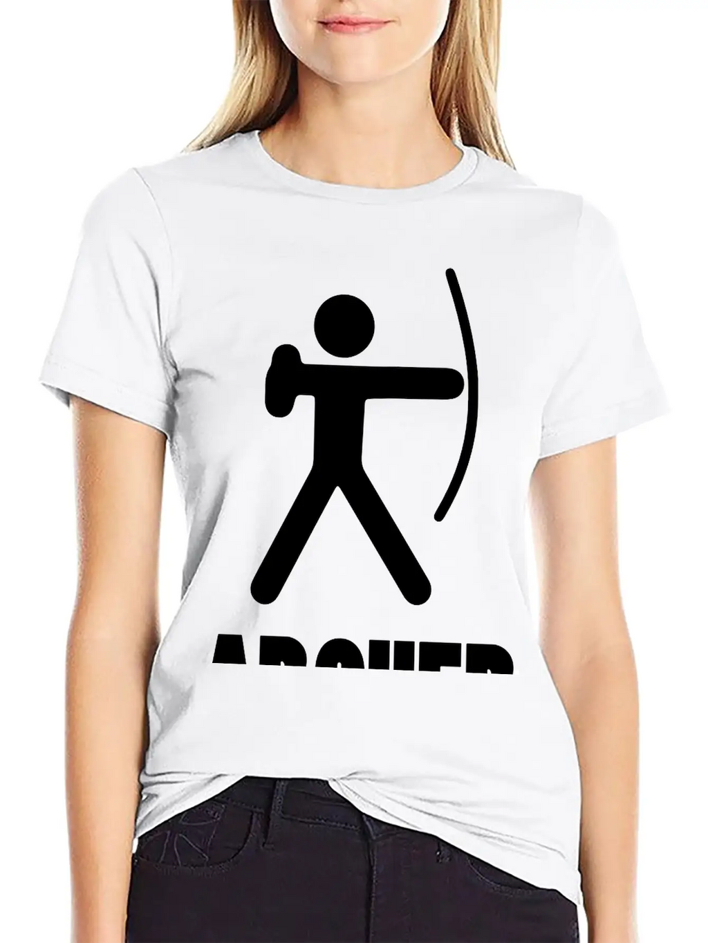 ARCHER (Archery Stickman/Stickfigure) Unisex Casual T-Shirt – Clean Design For Daily Comfort