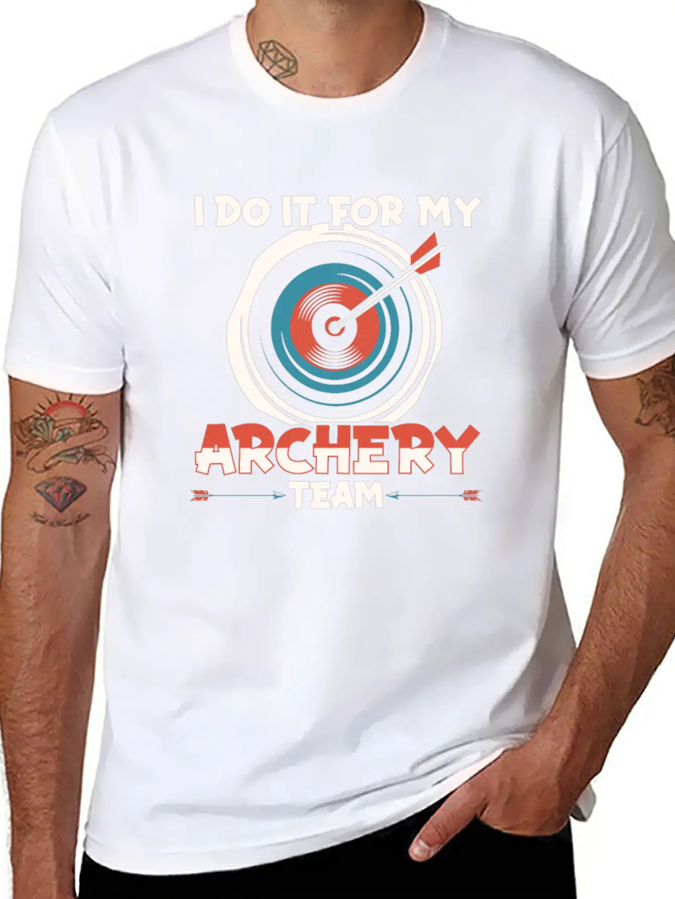 Archery Archer Bowman Unisex Short Sleeve Soft Cotton T-Shirt – Casual Everyday Wear