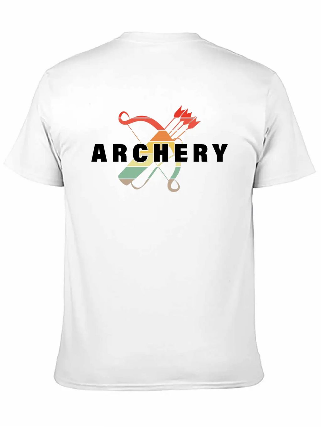 Archery Archery Sport Bow And Arrow Motif Unisex Short Sleeve Soft Cotton T-Shirt – Casual Everyday Wear