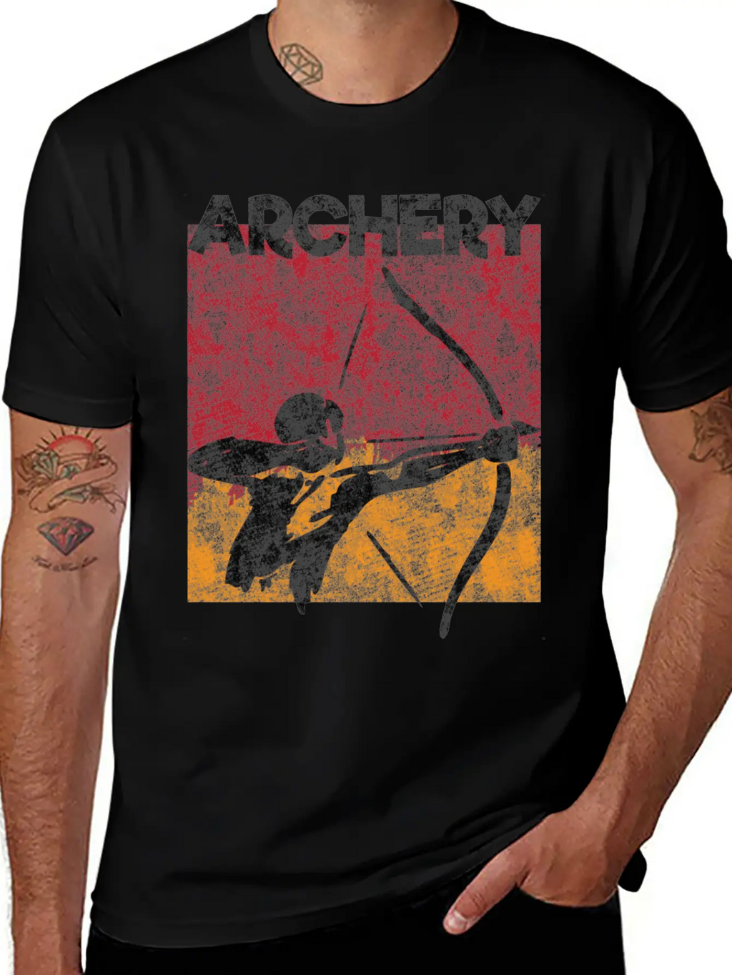 Archery Arrow Bow Casual Graphic T-Shirt – Simple And Comfortable Daily Wear