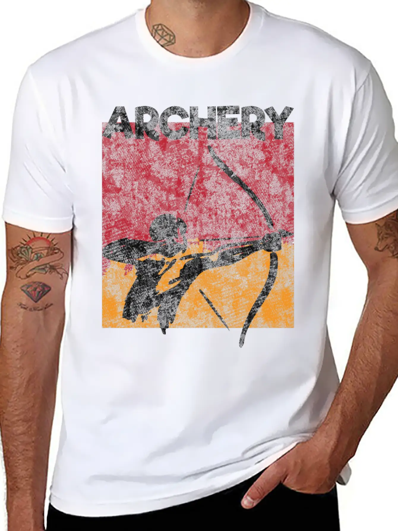 Archery Arrow Bow Casual Graphic T-Shirt – Simple And Comfortable Daily Wear