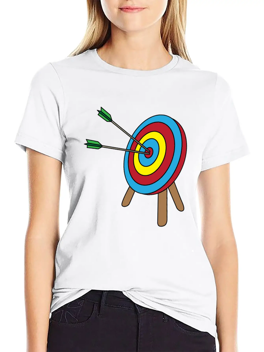 Archery Bow And Arrow Longbow Gift Casual Graphic T-Shirt – Simple And Comfortable Daily Wear