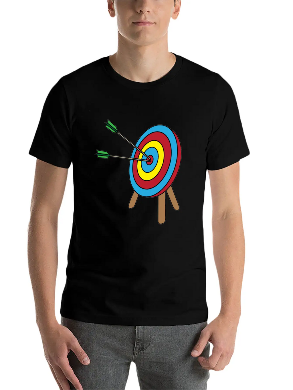 Archery Bow And Arrow Longbow Gift Casual Graphic T-Shirt – Simple And Comfortable Daily Wear