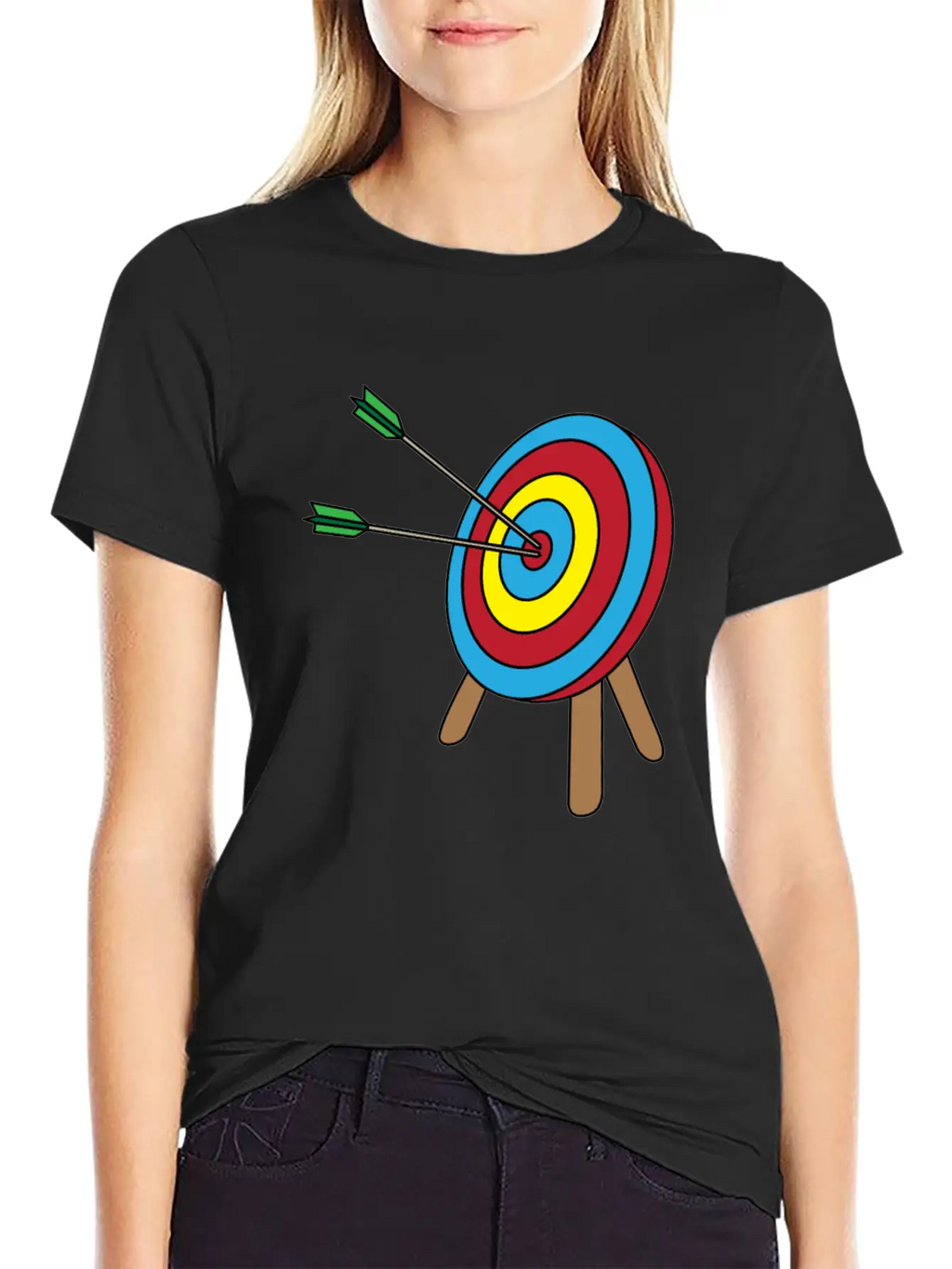 Archery Bow And Arrow Longbow Gift Casual Graphic T-Shirt – Simple And Comfortable Daily Wear