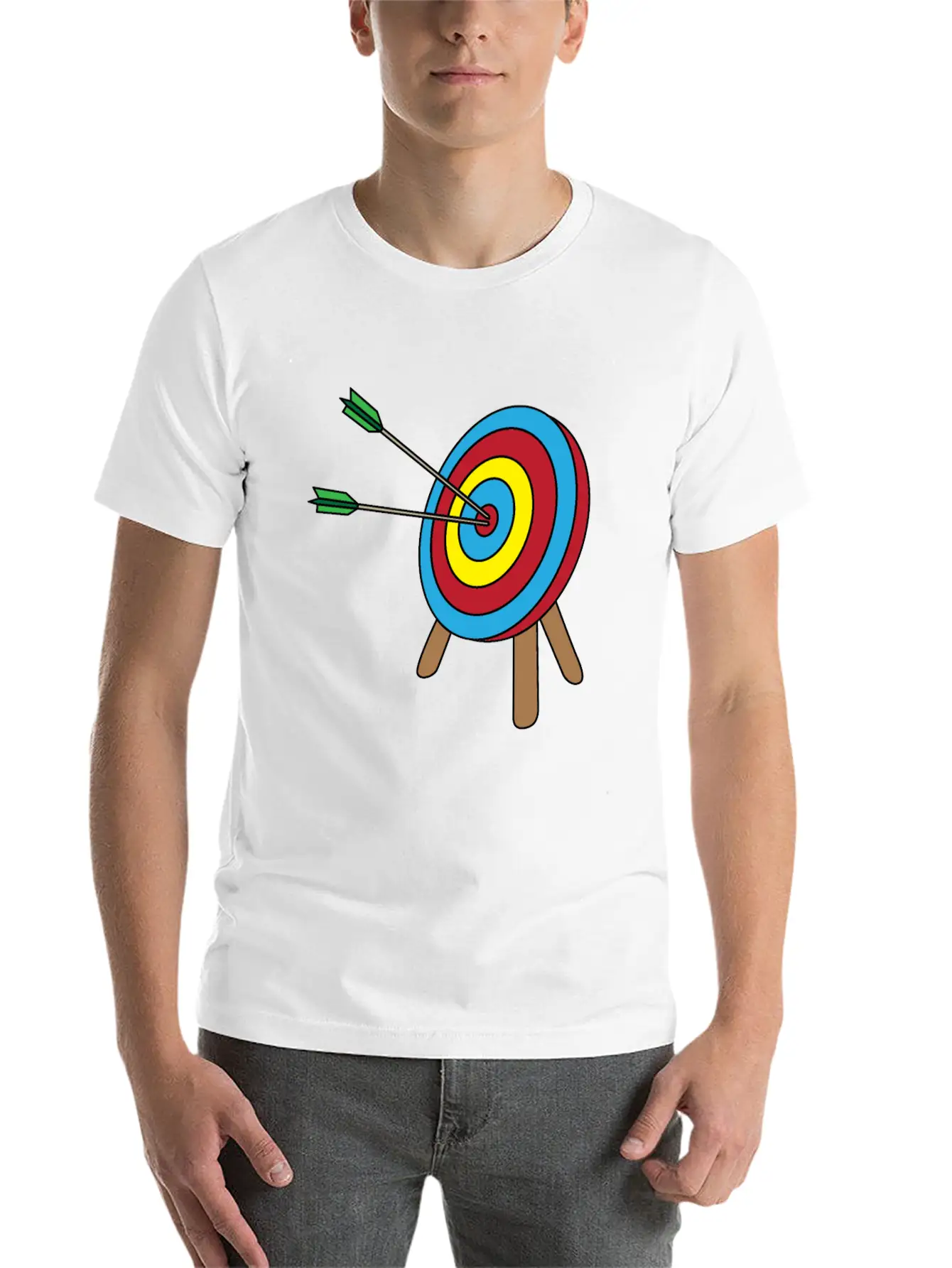 Archery Bow And Arrow Longbow Gift Casual Graphic T-Shirt – Simple And Comfortable Daily Wear