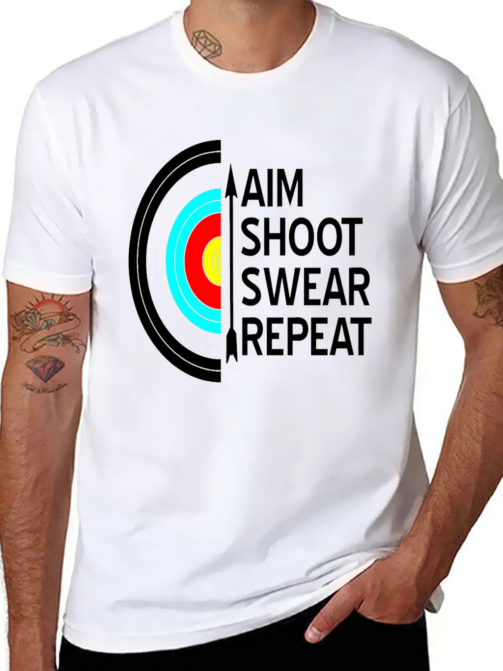 Archery Casual Graphic T-Shirt – Simple And Comfortable Daily Wear