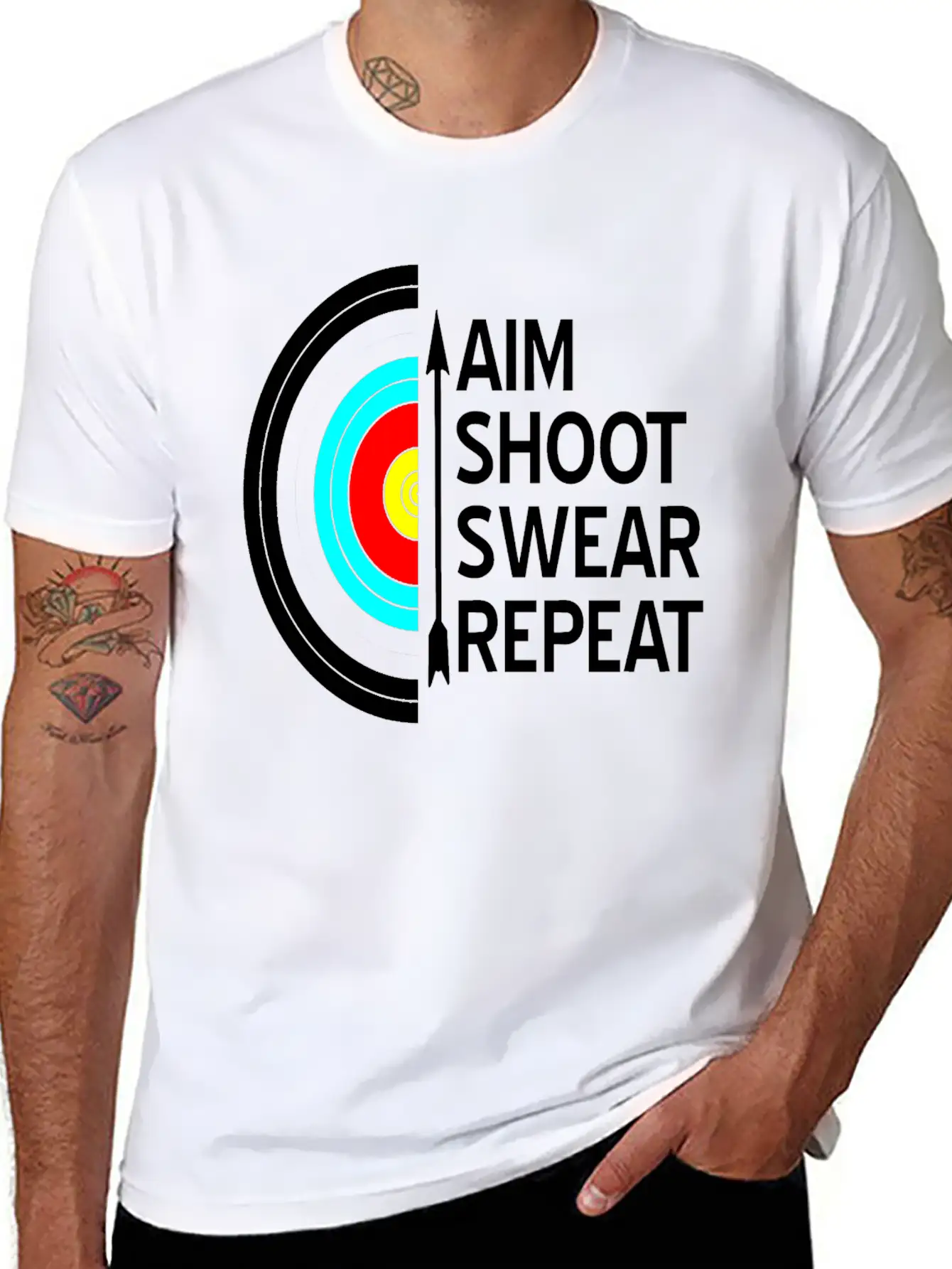 Archery Casual Graphic T-Shirt – Simple And Comfortable Daily Wear