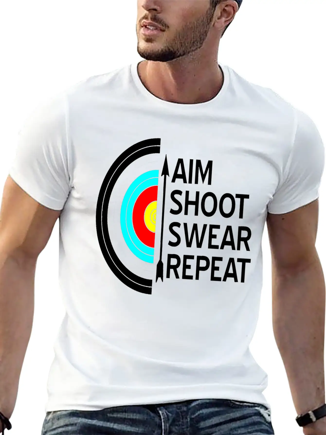 Archery Casual Graphic T-Shirt – Simple And Comfortable Daily Wear