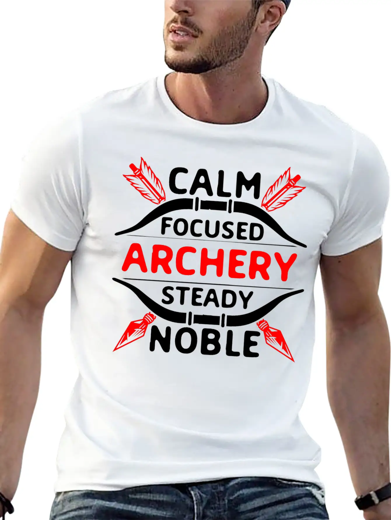 Archery Cool Saying. Archer Unisex Casual T-Shirt – Clean Design For Daily Comfort