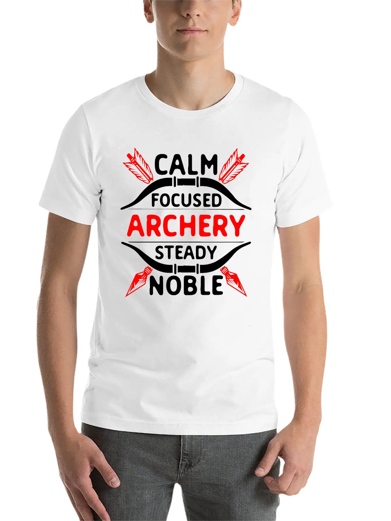 Archery Cool Saying. Archer Unisex Casual T-Shirt – Clean Design For Daily Comfort