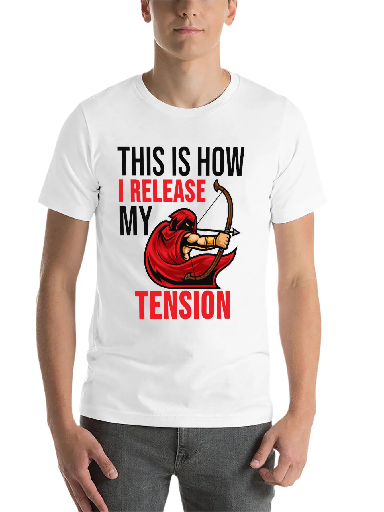 Archery Shirt Archer Bow And Arrow Gift Casual Graphic T-Shirt – Simple And Comfortable Daily Wear