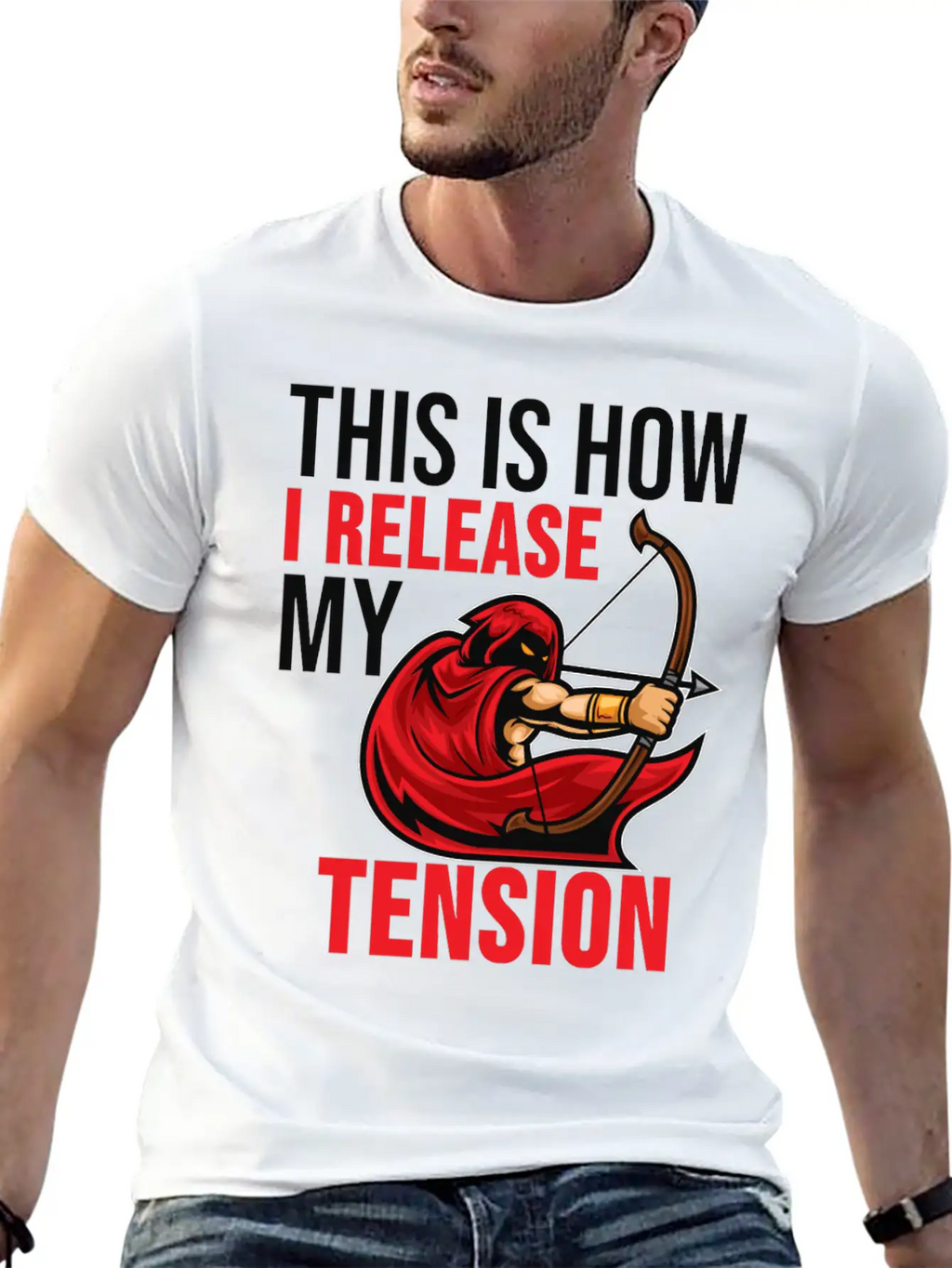 Archery Shirt Archer Bow And Arrow Gift Casual Graphic T-Shirt – Simple And Comfortable Daily Wear