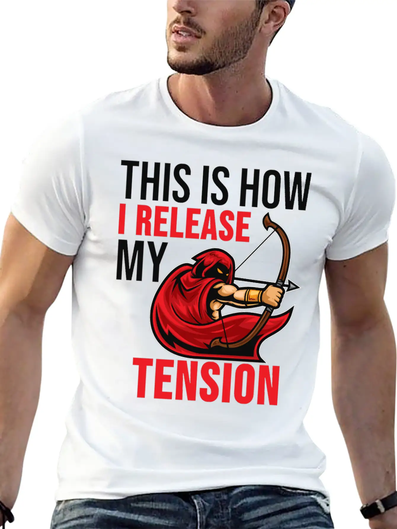 Archery Shirt Archer Bow And Arrow Gift Casual Graphic T-Shirt – Simple And Comfortable Daily Wear