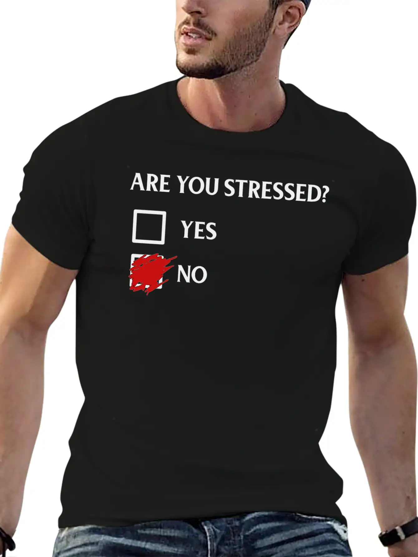 Are You Stressed? Classic Fit Graphic Tee For Daily Comfort – Unisex Cotton Shirt