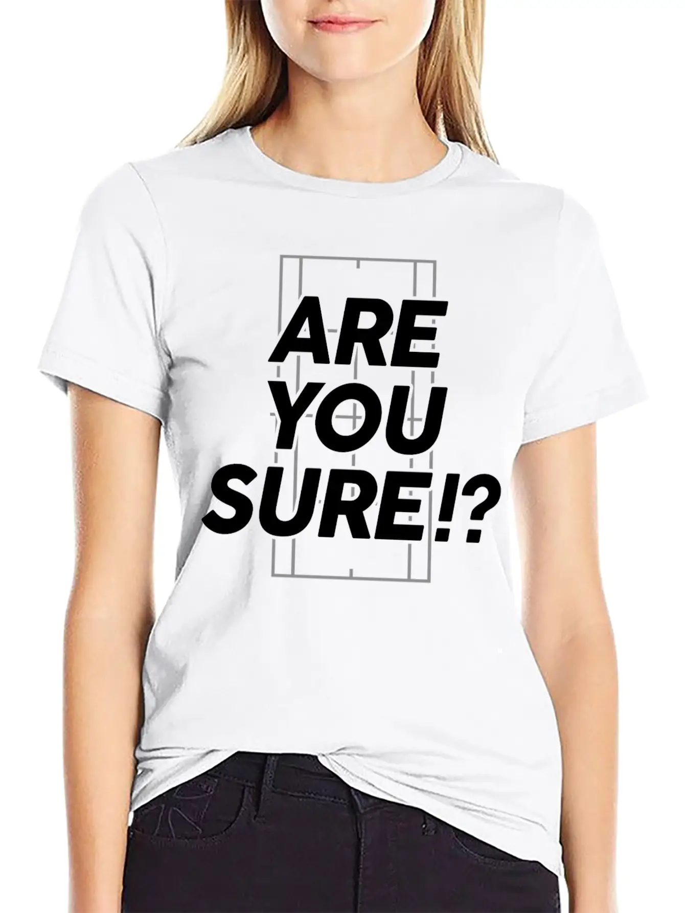 Are You Sure!? Tennis T Shirt Unisex Short Sleeve Soft Cotton T-Shirt – Casual Everyday Wear