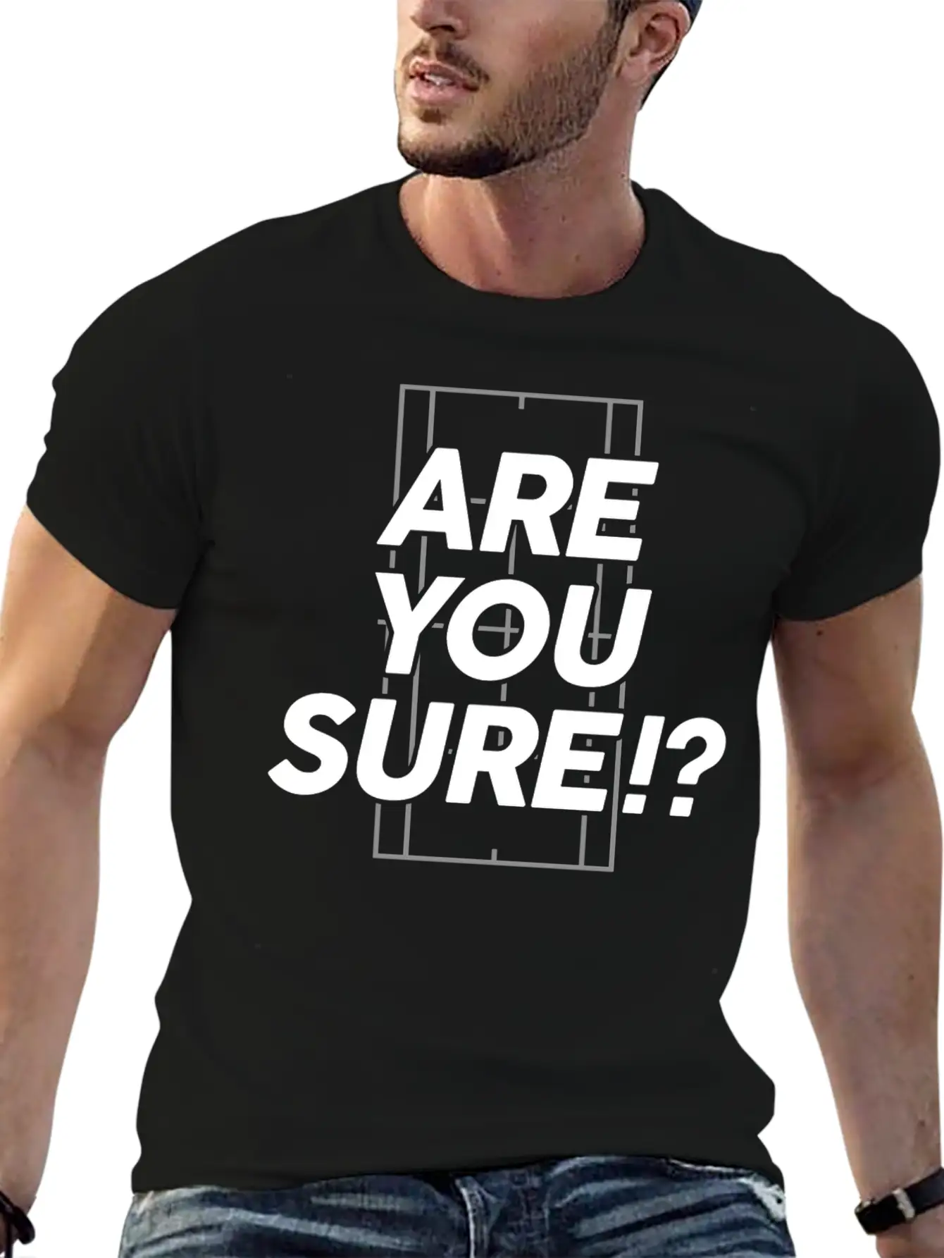 Are You Sure!? Tennis T Shirt Unisex Short Sleeve Soft Cotton T-Shirt – Casual Everyday Wear