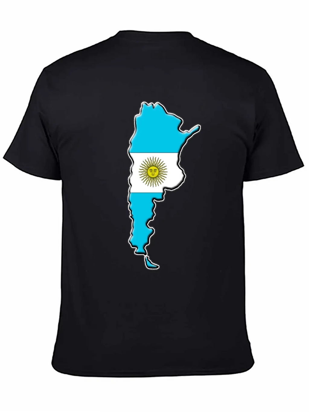 Argentina Flag Map Classic Fit Graphic Tee For Daily Comfort – Unisex Cotton Shirt