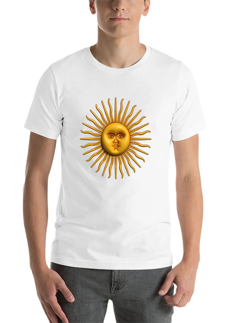 Argentina - Sol De Mayo - 3D Design Unisex Casual T-Shirt – Clean Design For Daily Comfort