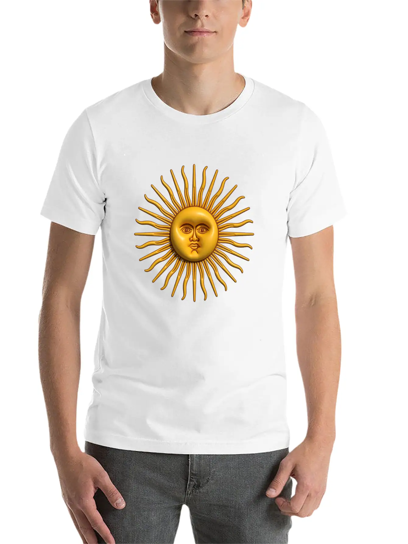 Argentina - Sol De Mayo - 3D Design Unisex Casual T-Shirt – Clean Design For Daily Comfort