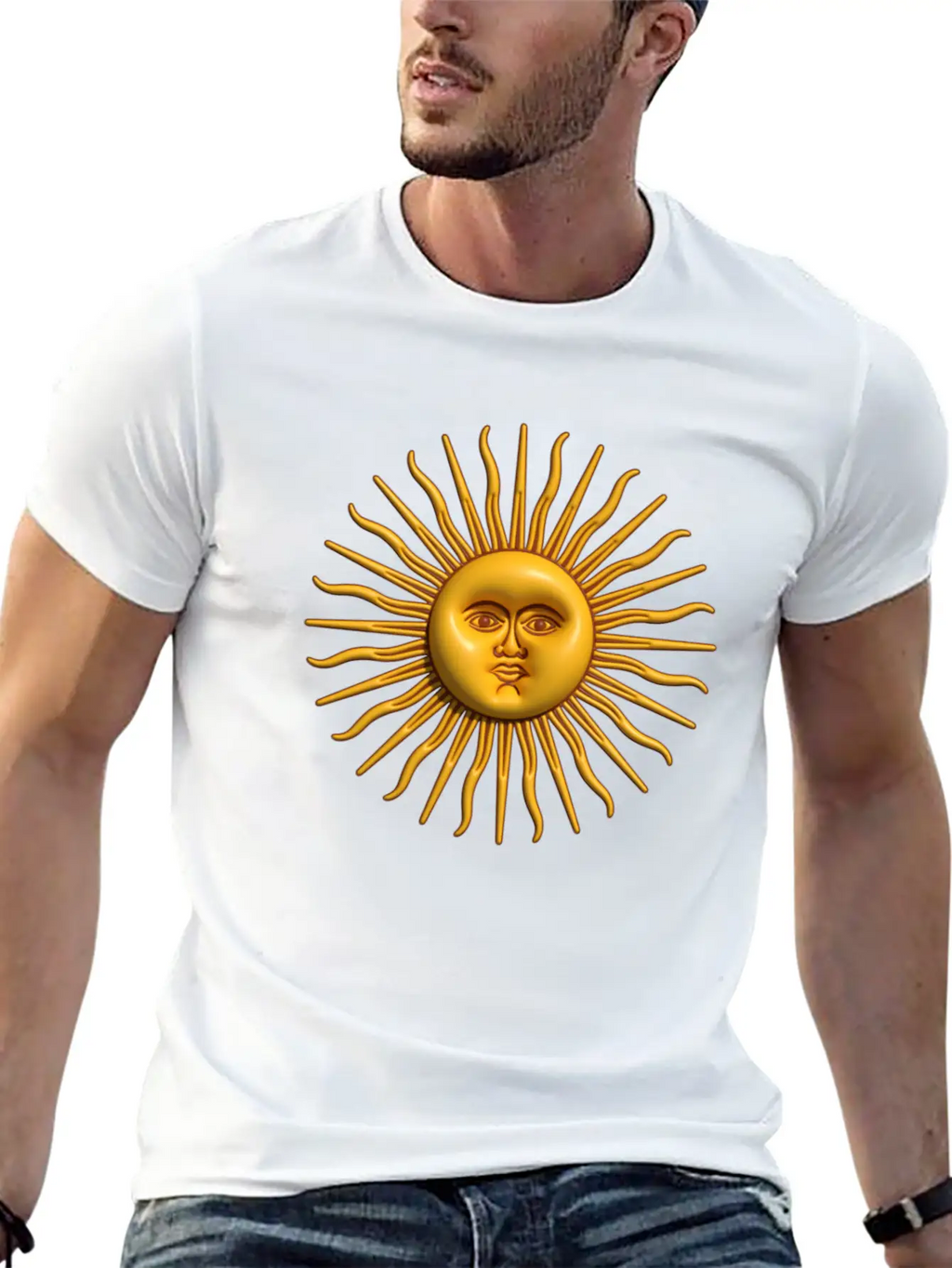 Argentina - Sol De Mayo - 3D Design Unisex Casual T-Shirt – Clean Design For Daily Comfort