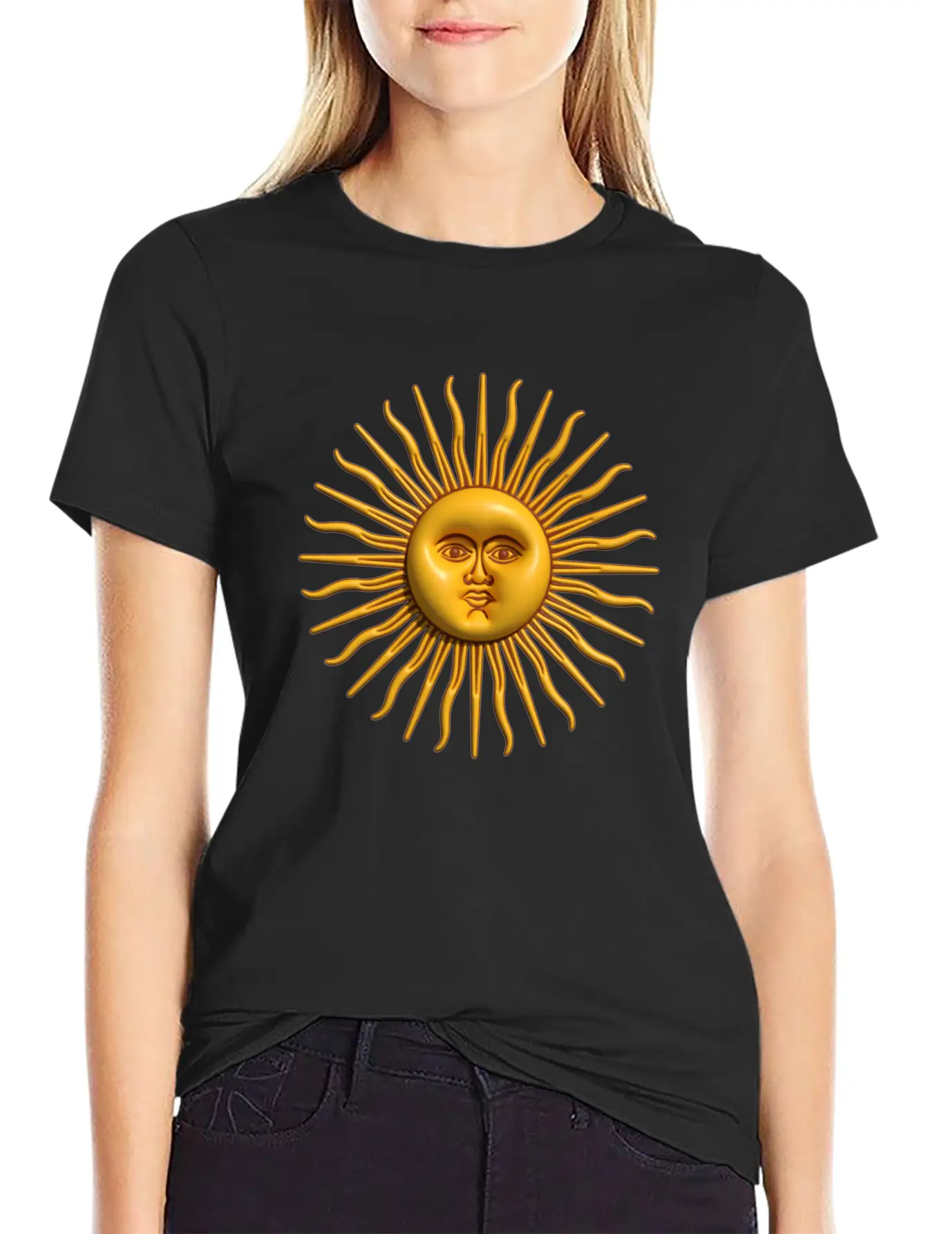 Argentina - Sol De Mayo - 3D Design Unisex Casual T-Shirt – Clean Design For Daily Comfort