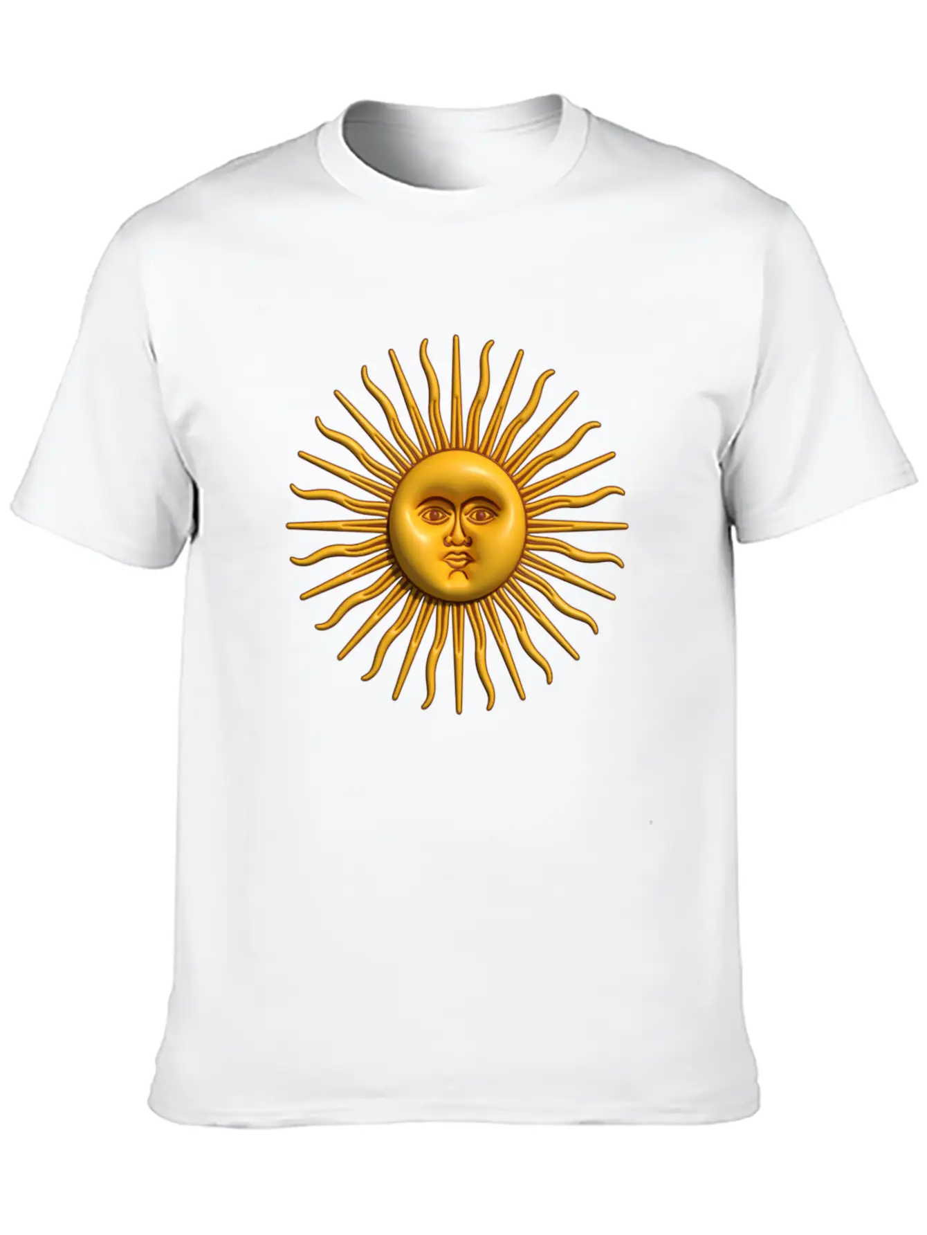 Argentina - Sol De Mayo - 3D Design Unisex Casual T-Shirt – Clean Design For Daily Comfort