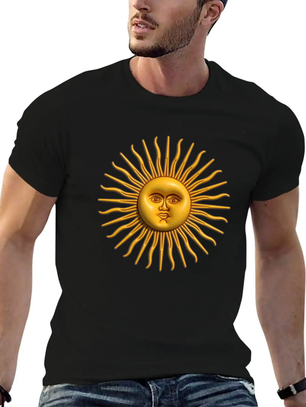 Argentina - Sol De Mayo - 3D Design Unisex Casual T-Shirt – Clean Design For Daily Comfort