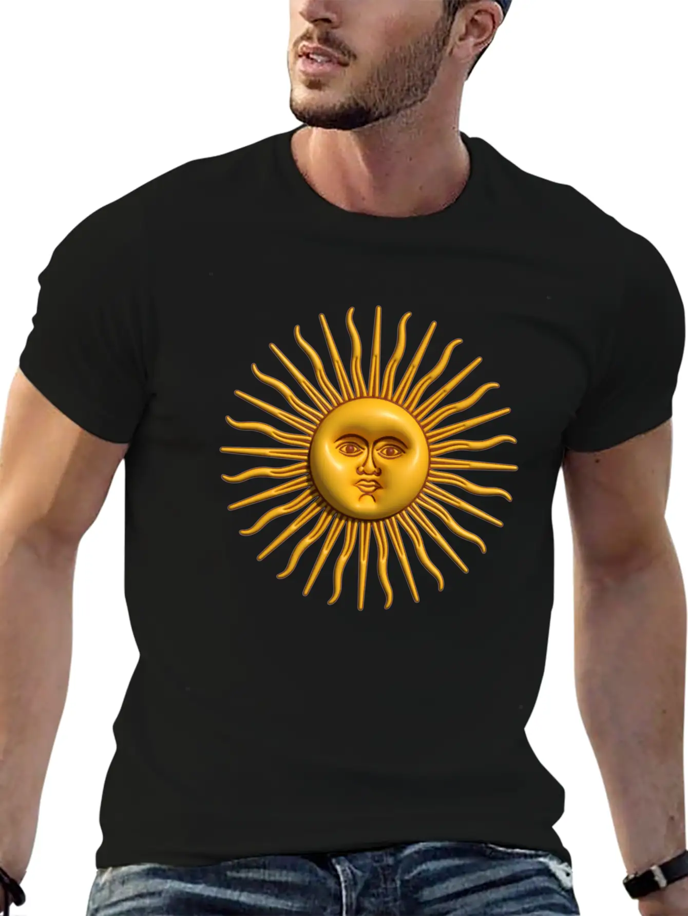 Argentina - Sol De Mayo - 3D Design Unisex Casual T-Shirt – Clean Design For Daily Comfort