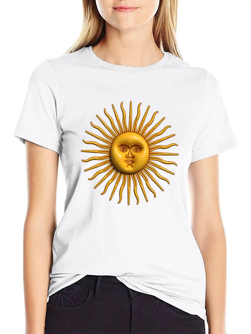 Argentina - Sol De Mayo - 3D Design Unisex Casual T-Shirt – Clean Design For Daily Comfort