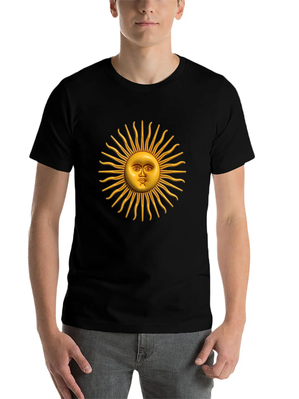 Argentina - Sol De Mayo - 3D Design Unisex Casual T-Shirt – Clean Design For Daily Comfort