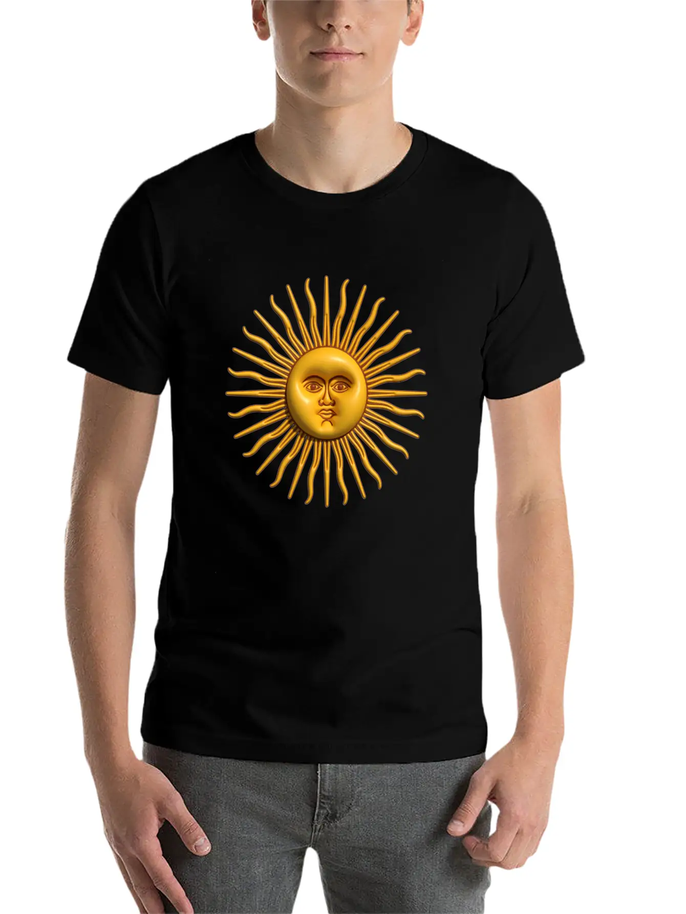 Argentina - Sol De Mayo - 3D Design Unisex Casual T-Shirt – Clean Design For Daily Comfort