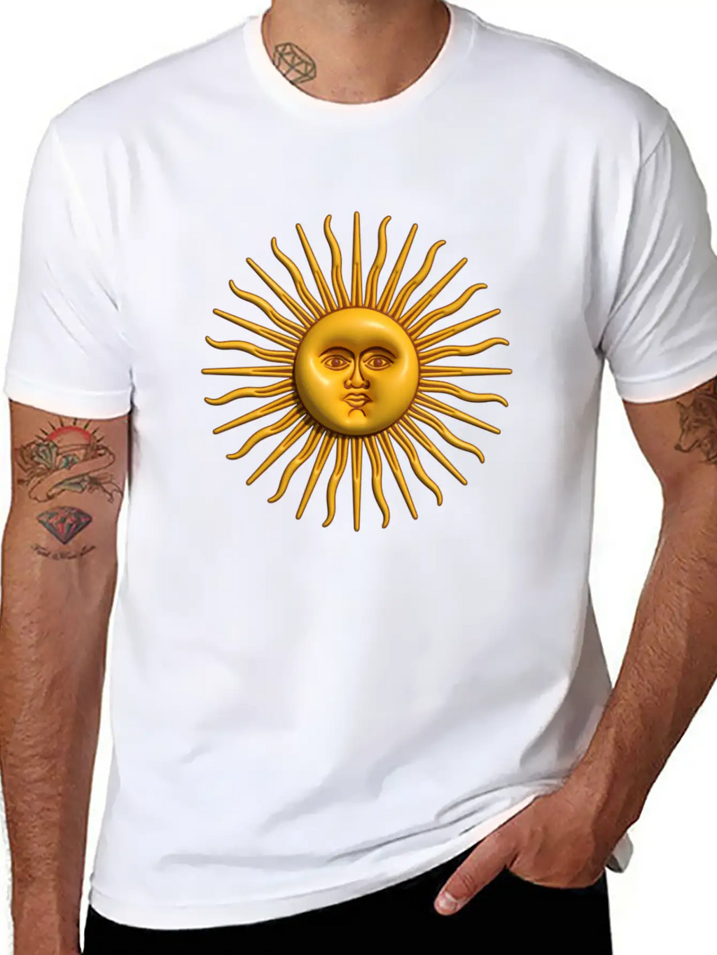 Argentina - Sol De Mayo - 3D Design Unisex Casual T-Shirt – Clean Design For Daily Comfort