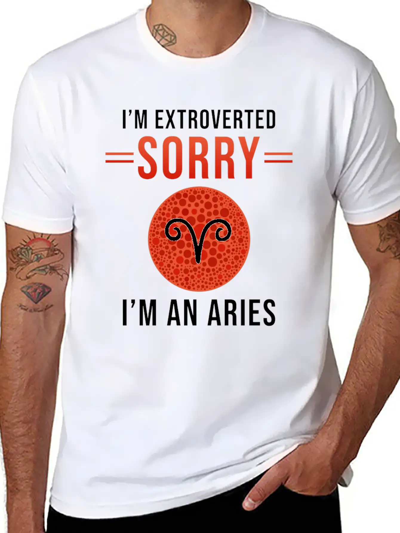 Aries Zodiac Gift Unisex Short Sleeve Soft Cotton T-Shirt – Casual Everyday Wear