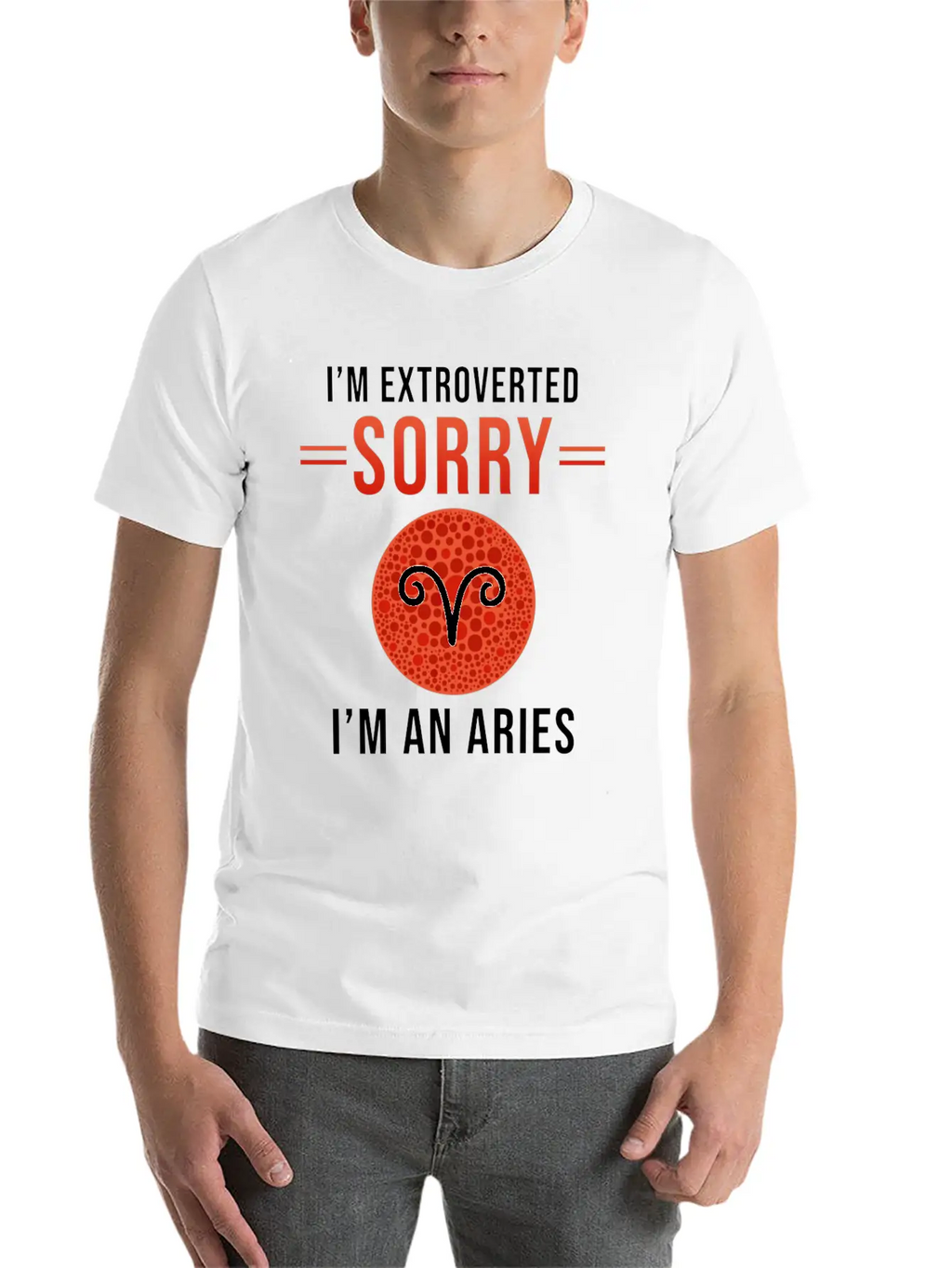 Aries Zodiac Gift Unisex Short Sleeve Soft Cotton T-Shirt – Casual Everyday Wear