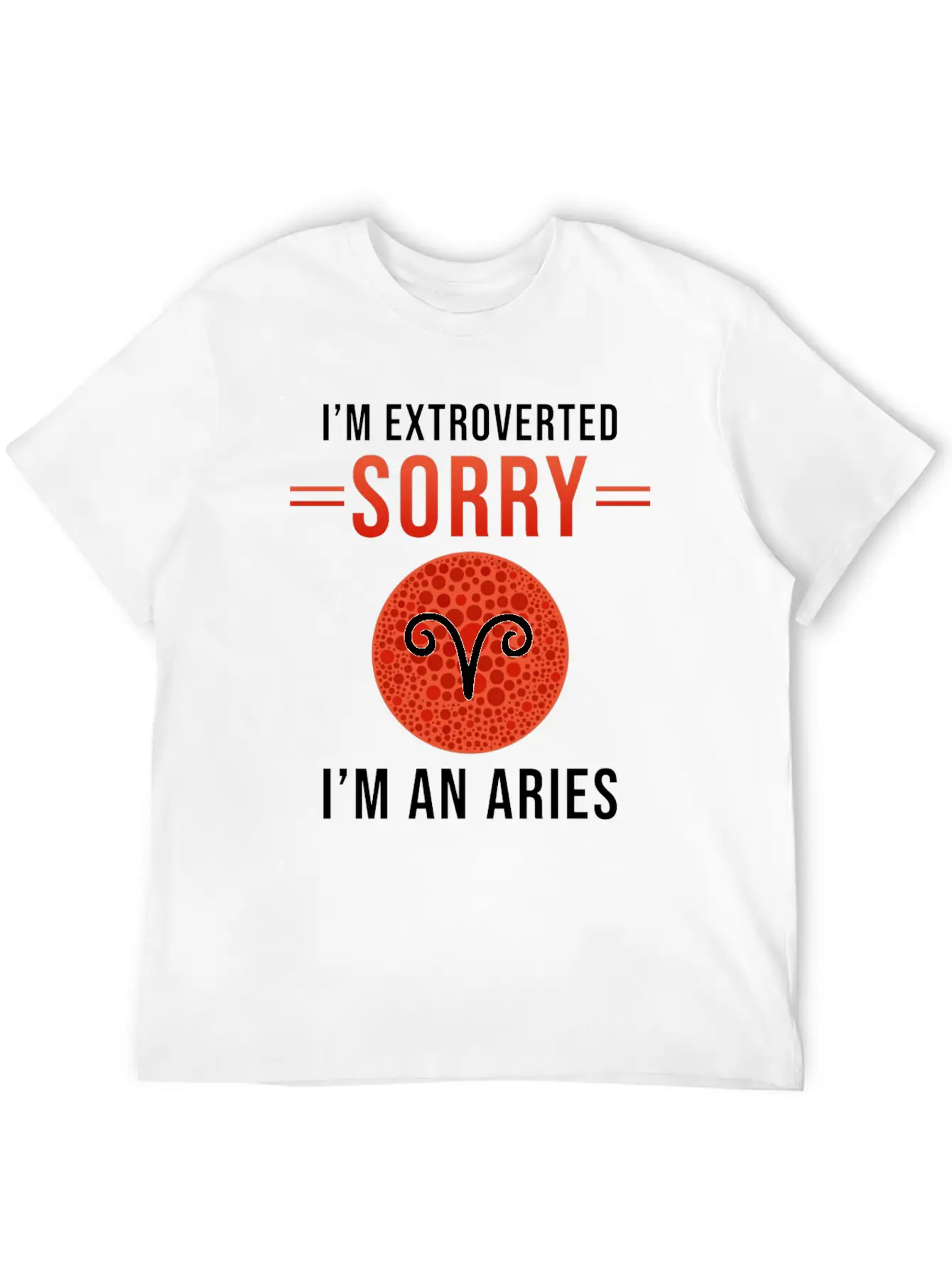 Aries Zodiac Gift Unisex Short Sleeve Soft Cotton T-Shirt – Casual Everyday Wear