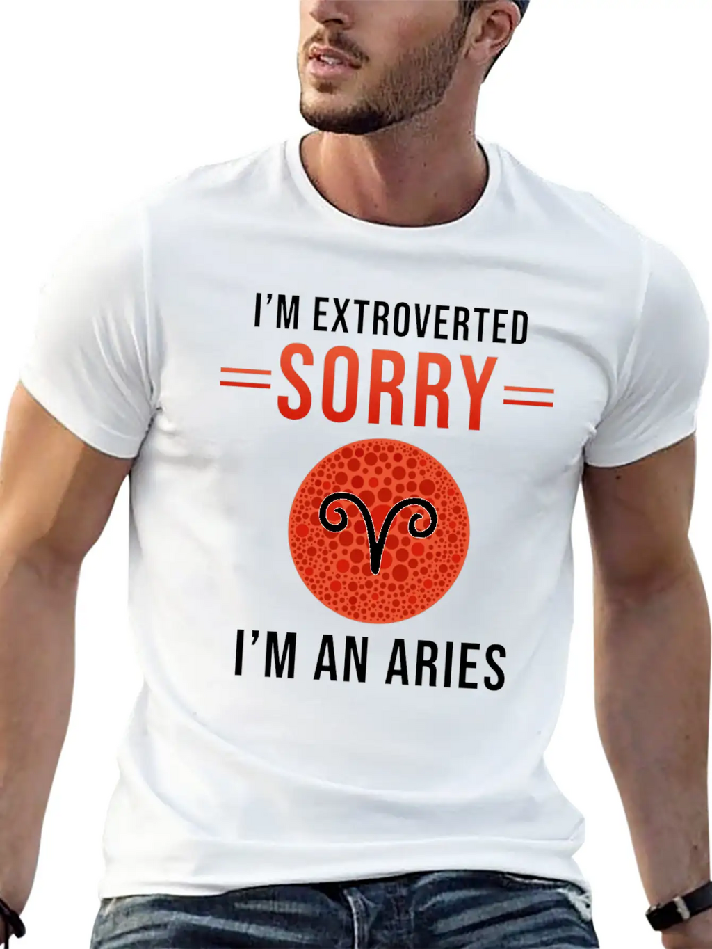 Aries Zodiac Gift Unisex Short Sleeve Soft Cotton T-Shirt – Casual Everyday Wear