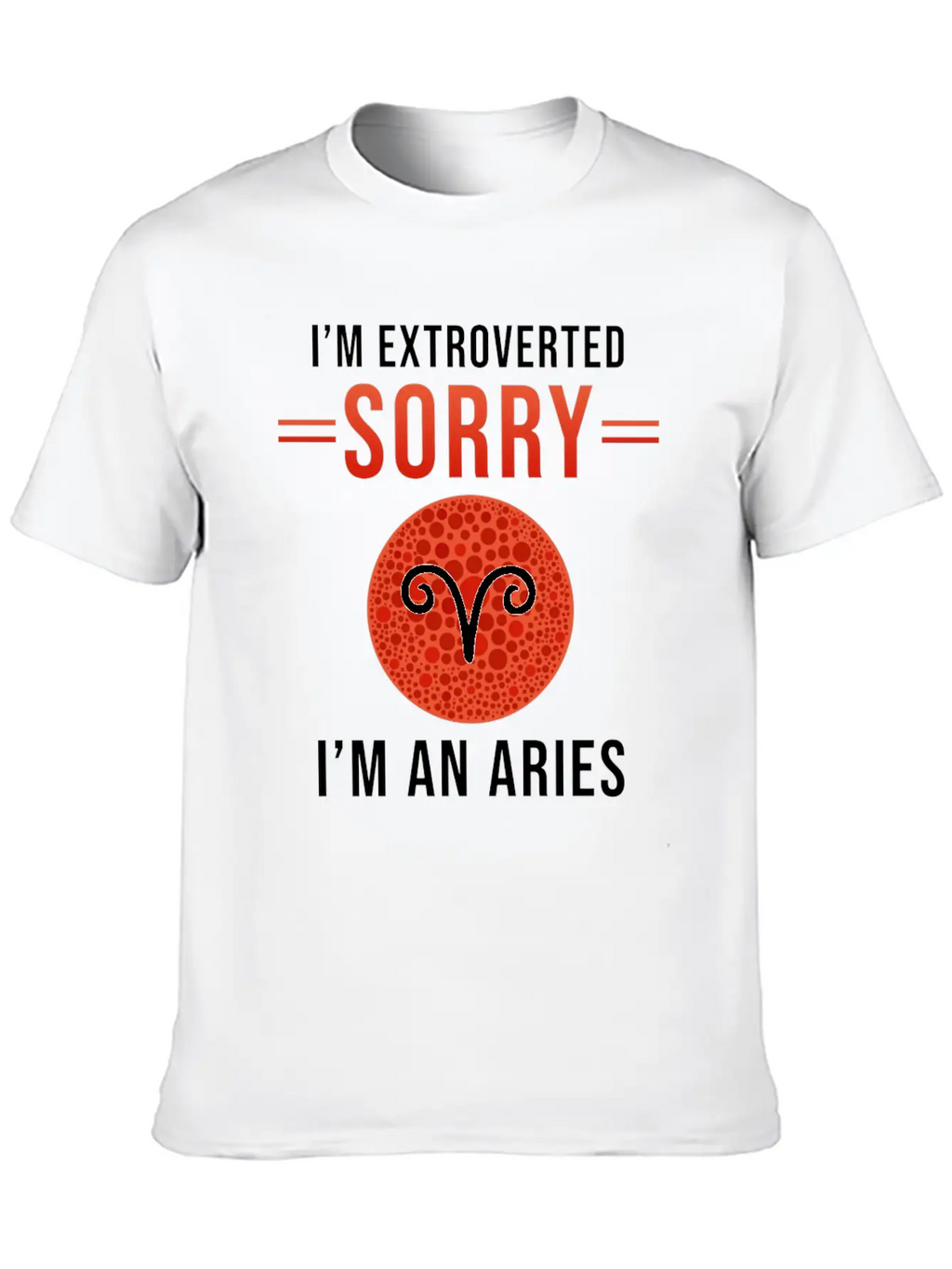 Aries Zodiac Gift Unisex Short Sleeve Soft Cotton T-Shirt – Casual Everyday Wear