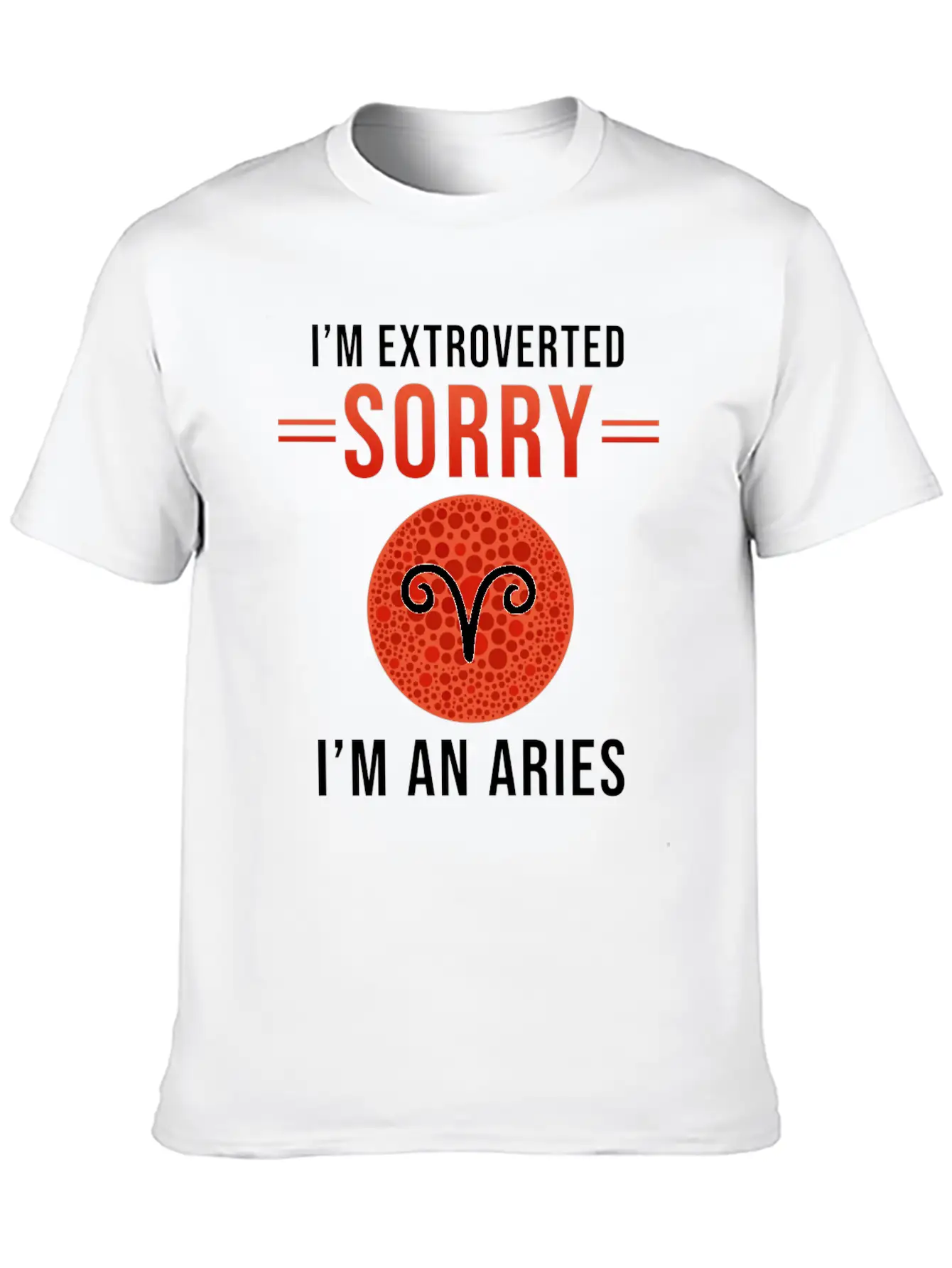 Aries Zodiac Gift Unisex Short Sleeve Soft Cotton T-Shirt – Casual Everyday Wear