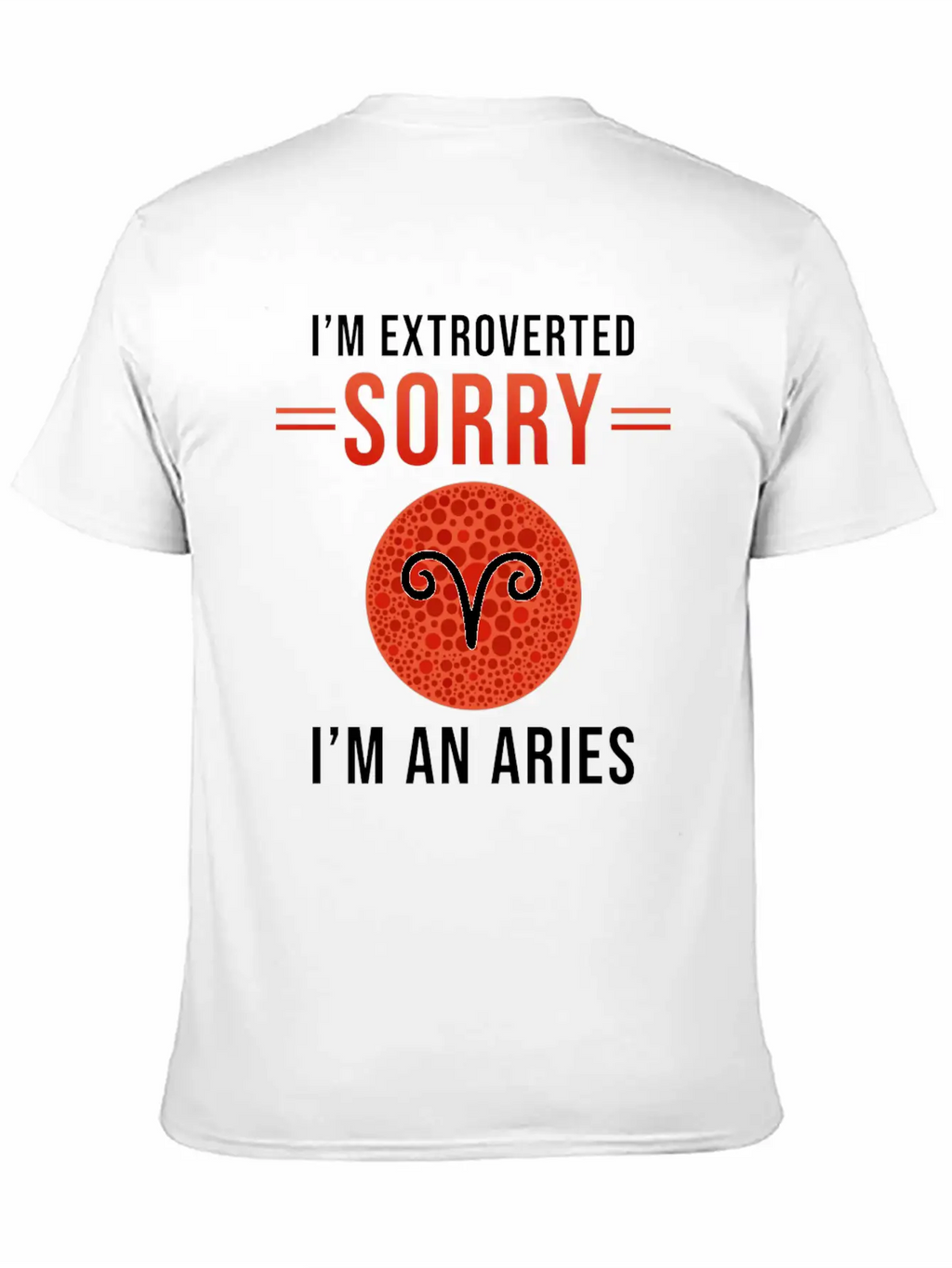 Aries Zodiac Gift Unisex Short Sleeve Soft Cotton T-Shirt – Casual Everyday Wear