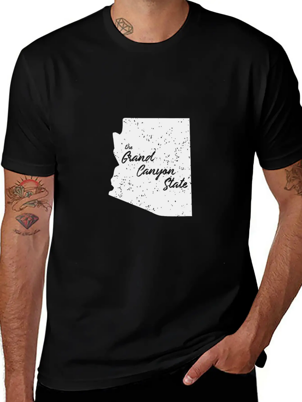 Arizona The Grand Canyon State For Christmas Casual Graphic T-Shirt – Simple And Comfortable Daily Wear