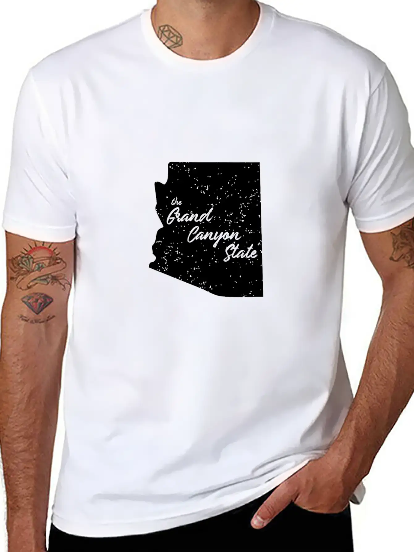 Arizona The Grand Canyon State For Christmas Casual Graphic T-Shirt – Simple And Comfortable Daily Wear
