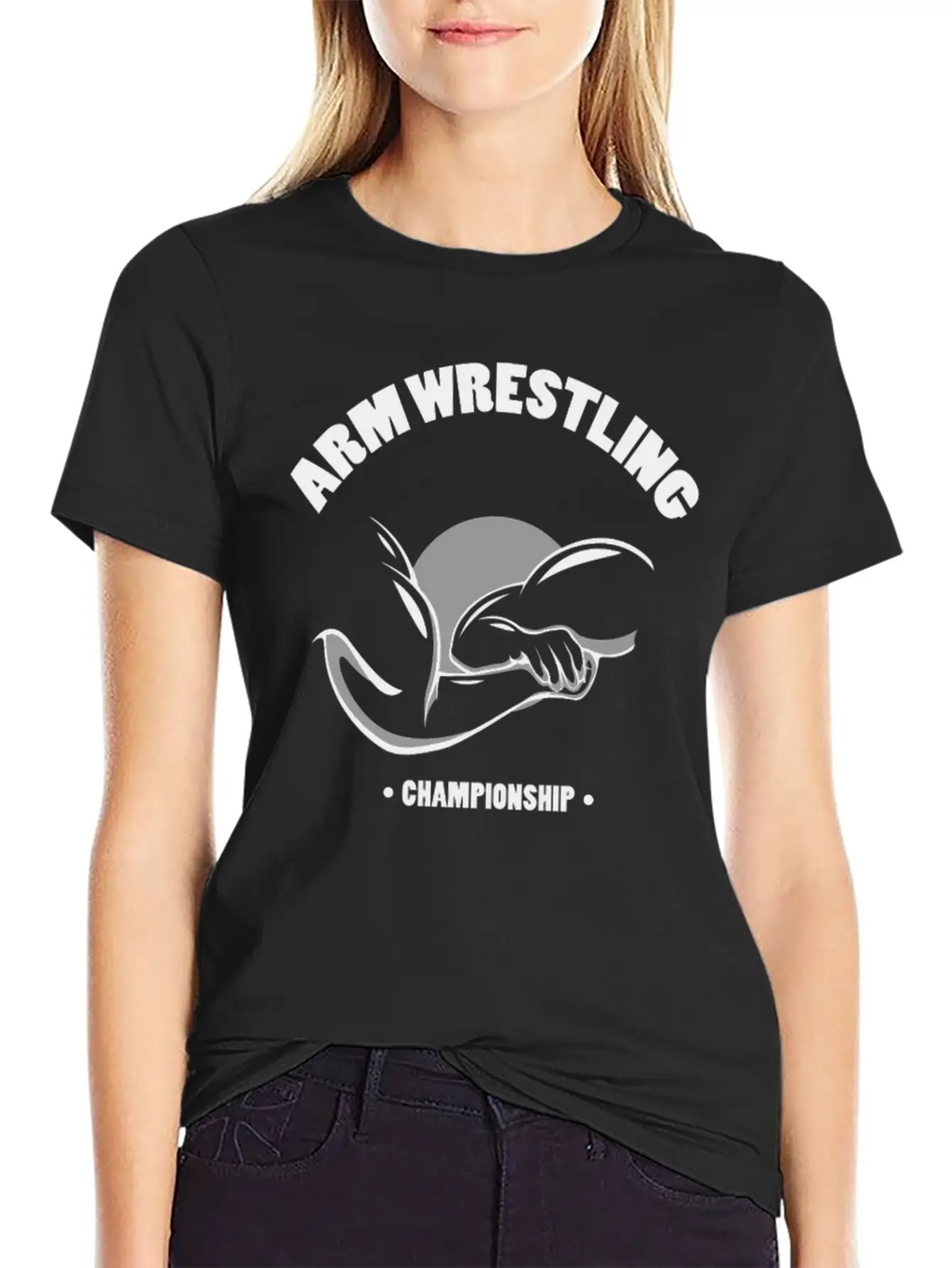 Arm Wrestling Championship Unisex Short Sleeve Soft Cotton T-Shirt – Casual Everyday Wear